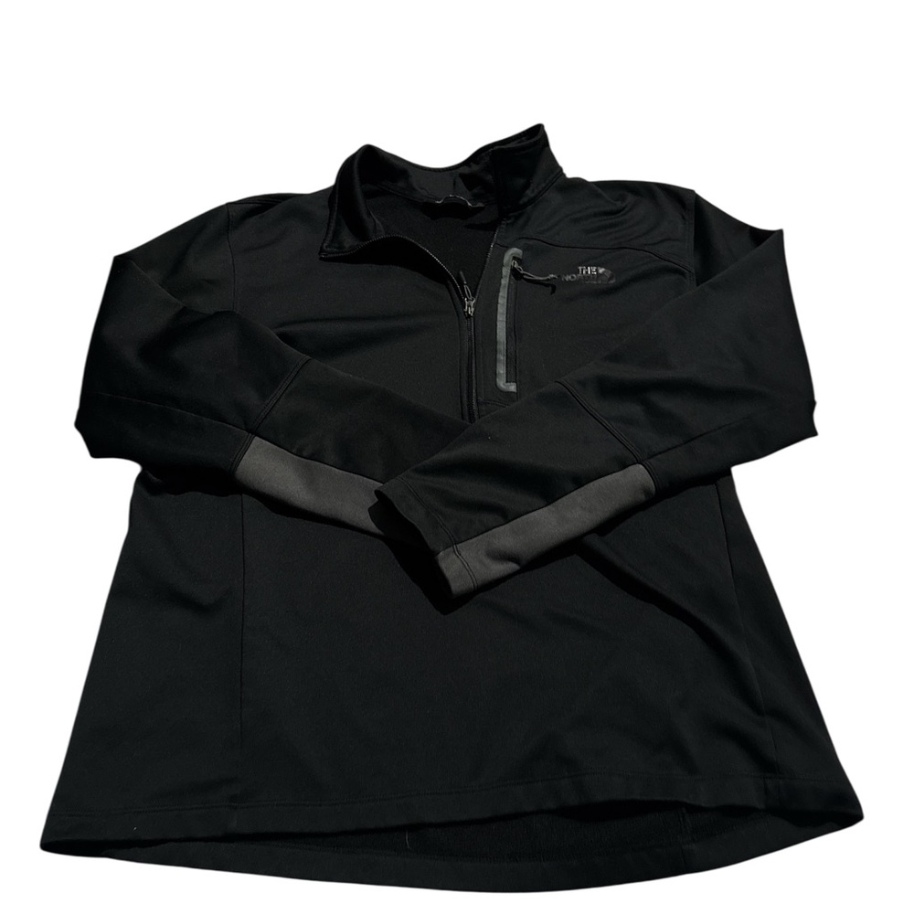 The North Face Men Black Pullover 1/4 Zip Sweatshirt